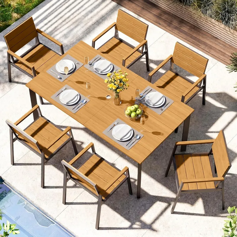 ComfCove Outdoor Dining Set, 7 Pieces